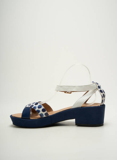 Sandales/nu pieds fermeture bride(s) talon de 4 à 6cm bleu EMILIE KARSTON femme