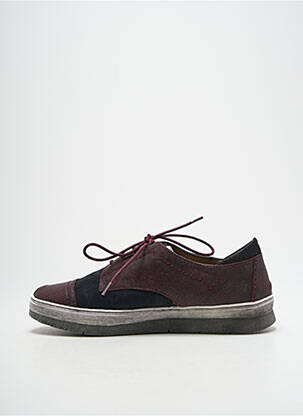 Baskets matière lisse talon plat jusqu'à 3cm violet MADISON femme