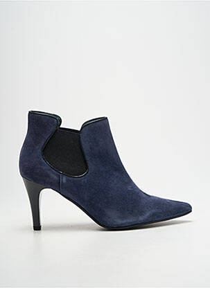 Bottines/boots bout pointu talon de 7 à 9cm bleu KARSTON femme
