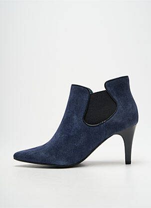 Bottines/boots bout pointu talon de 7 à 9cm bleu KARSTON femme