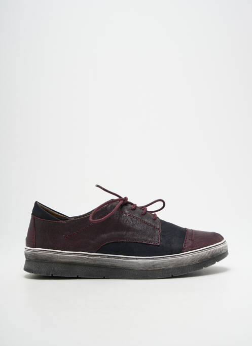 Baskets matière lisse talon plat jusqu'à 3cm violet MADISON femme