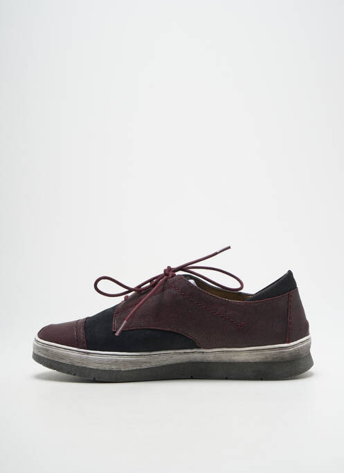 Baskets matière lisse talon plat jusqu'à 3cm violet MADISON femme