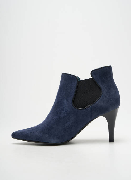 Bottines/boots bout pointu talon de 7 à 9cm bleu KARSTON femme