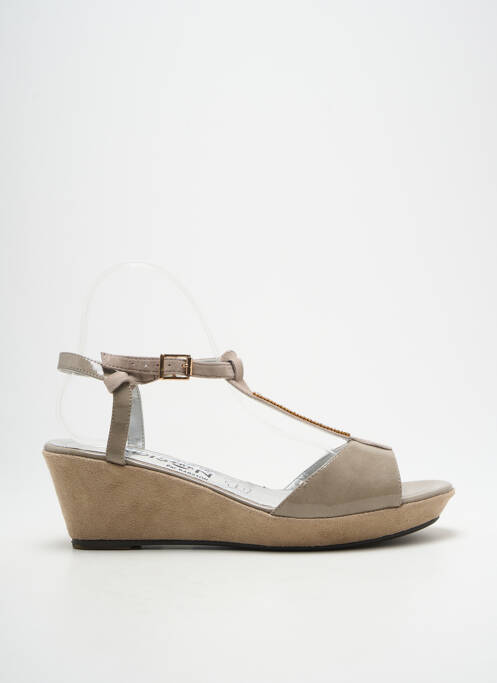 Sandales/Nu pieds beige MADISON femme