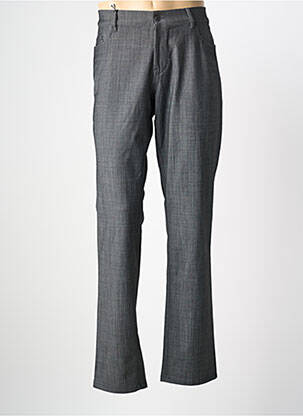 Pantalon slim tissage chiné taille normale gris BRUNO SAINT HILAIRE homme