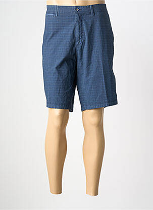 Bermuda taille à pinces taille normale bleu BUGATTI homme