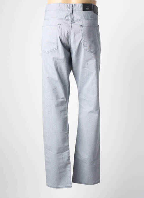 Pantalon slim tissage chiné taille normale bleu HUGO BOSS homme