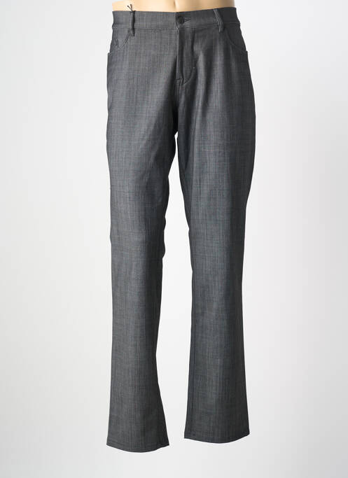 Pantalon slim tissage chiné taille normale gris BRUNO SAINT HILAIRE homme