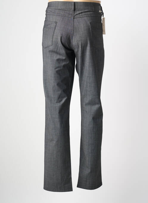 Pantalon slim tissage chiné taille normale gris BRUNO SAINT HILAIRE homme