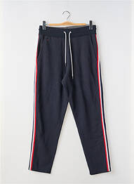 Jogging broderie galons latéraux taille normale bleu EDEN PARK homme