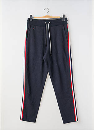Jogging broderie galons latéraux taille normale bleu EDEN PARK homme