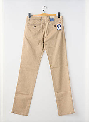 Pantalon chino stretch taille normale beige BUGATTI homme