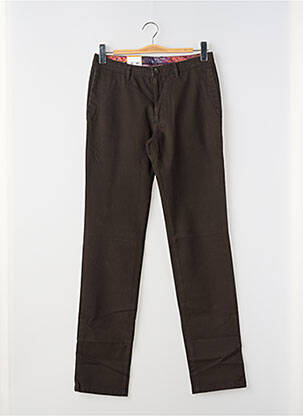 Pantalon chino stretch taille normale marron BUGATTI homme