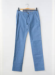Pantalon chino tissage popeline taille normale bleu BUGATTI homme