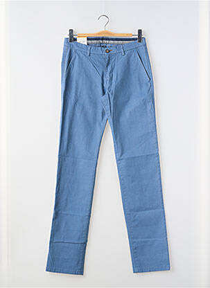 Pantalon chino tissage popeline taille normale bleu BUGATTI homme