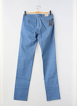 Pantalon chino tissage popeline taille normale bleu BUGATTI homme