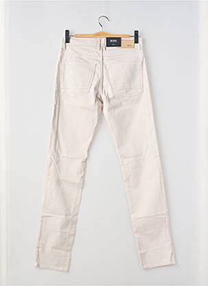 Jeans coupe slim poches taille normale beige HUGO BOSS homme
