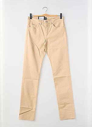 Pantalon slim tissage popeline taille normale beige HUGO BOSS homme