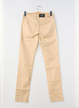 Pantalon slim tissage popeline taille normale beige HUGO BOSS homme