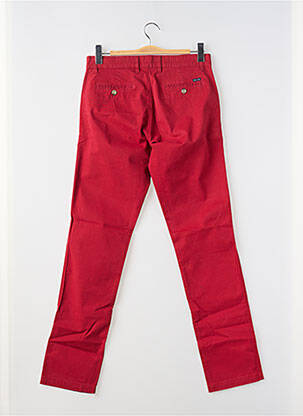 Pantalon chino tissage popeline taille normale rouge EDEN PARK homme