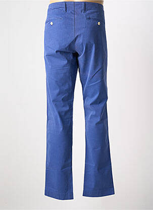 Pantalon chino tissage popeline taille normale bleu EDEN PARK homme