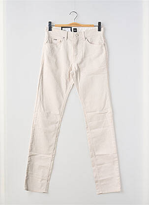 Jeans coupe slim beige HUGO BOSS homme