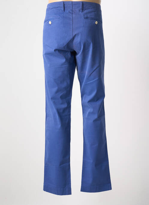 Pantalon chino tissage popeline taille normale bleu EDEN PARK homme