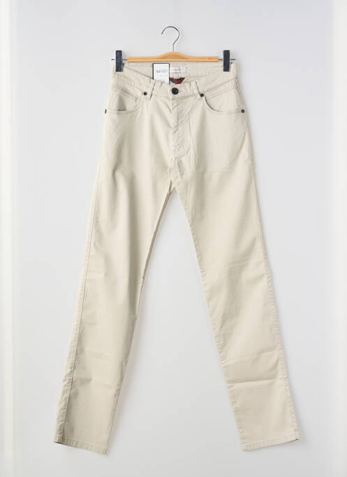 Jeans coupe slim beige BUGATTI pour homme