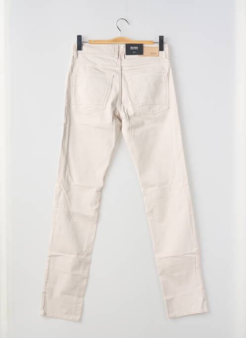Jeans coupe slim beige HUGO BOSS pour homme