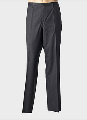 Pantalon droit fermeture zippée sous rabat avec crochet taille normale noir HUGO BOSS homme