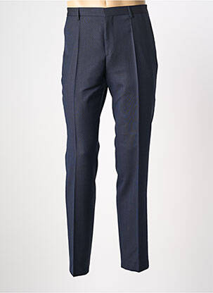 Pantalon slim tissage popeline taille normale bleu HUGO BOSS homme