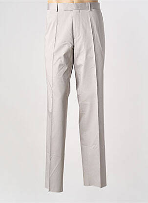 Pantalon slim tissage popeline taille normale gris HUGO BOSS homme
