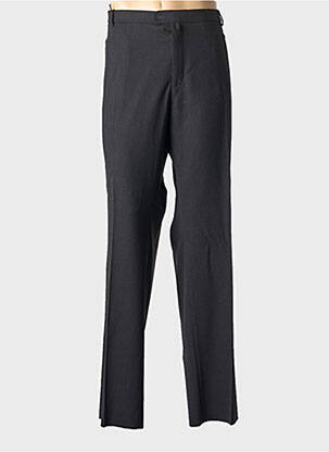 Pantalon slim stretch taille normale noir BRUNO SAINT HILAIRE homme
