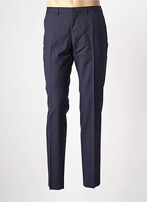 Pantalon slim tissage popeline taille normale bleu HUGO BOSS homme