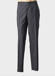 Pantalon slim tissage popeline taille normale gris HUGO BOSS homme