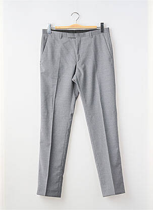 Pantalon slim tissage popeline taille normale gris BUGATTI homme