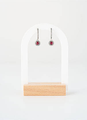 Boucles d’oreilles rouge PANDORA femme