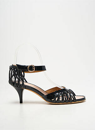 Sandales/nu pieds matière lisse talon de 4 à 6cm noir MICHEL VIVIEN femme