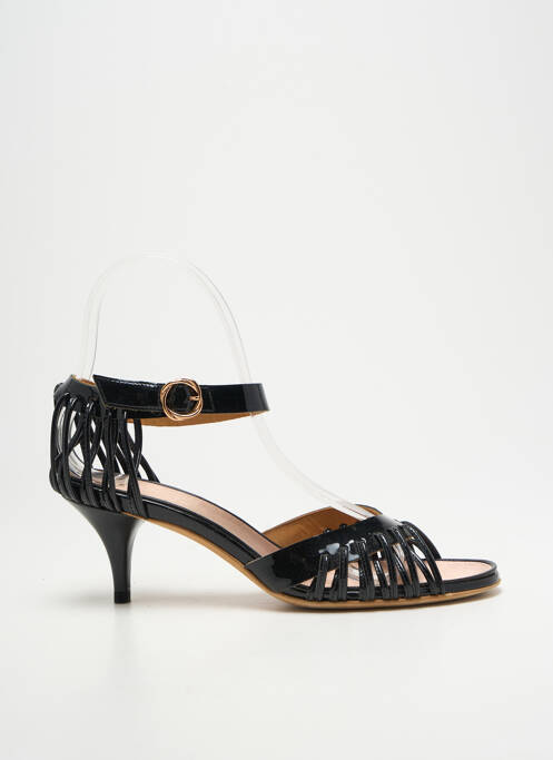 Sandales/nu pieds matière lisse talon de 4 à 6cm noir MICHEL VIVIEN femme