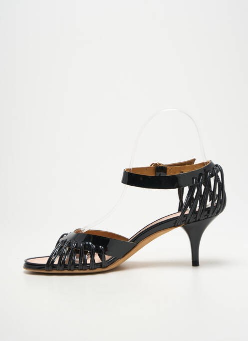 Sandales/nu pieds matière lisse talon de 4 à 6cm noir MICHEL VIVIEN femme