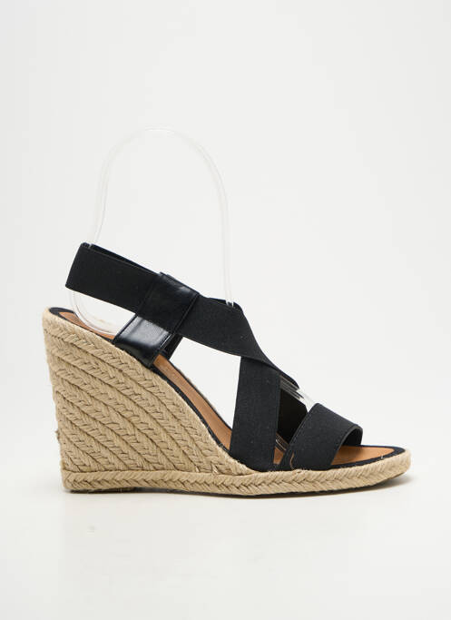 Sandales/nu pieds talon compensé talon de 7 à 9cm noir CASTELLER femme