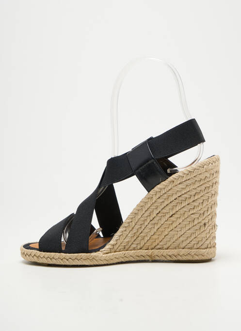 Sandales/nu pieds talon compensé talon de 7 à 9cm noir CASTELLER femme