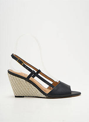 Sandales/nu pieds matière lisse talon de 7 à 9cm noir REVE D'UN JOUR femme