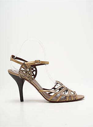 Sandales/nu pieds talon aiguille talon de 7 à 9cm or MICHEL VIVIEN femme