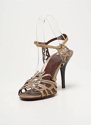 Sandales/nu pieds talon aiguille talon de 7 à 9cm or MICHEL VIVIEN femme
