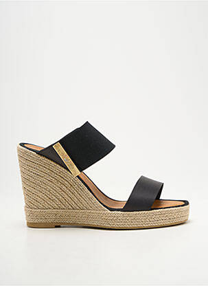 Mules/sabots bout ouvert talon haut de 10cm et plus noir CASTELLER femme