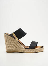 Mules/sabots talon compensé talon haut de 10cm et plus noir CASTELLER femme