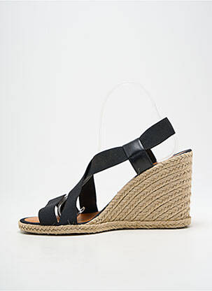 Sandales/nu pieds talon compensé talon haut de 10cm et plus noir CASTELLER femme