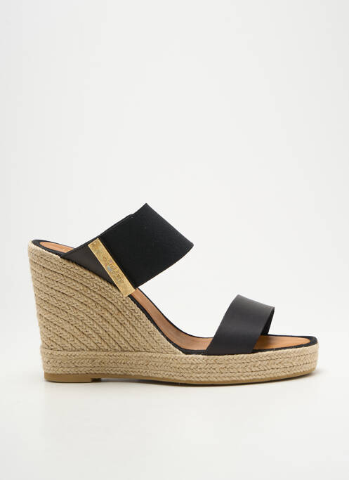 Mules/sabots talon compensé talon haut de 10cm et plus noir CASTELLER femme