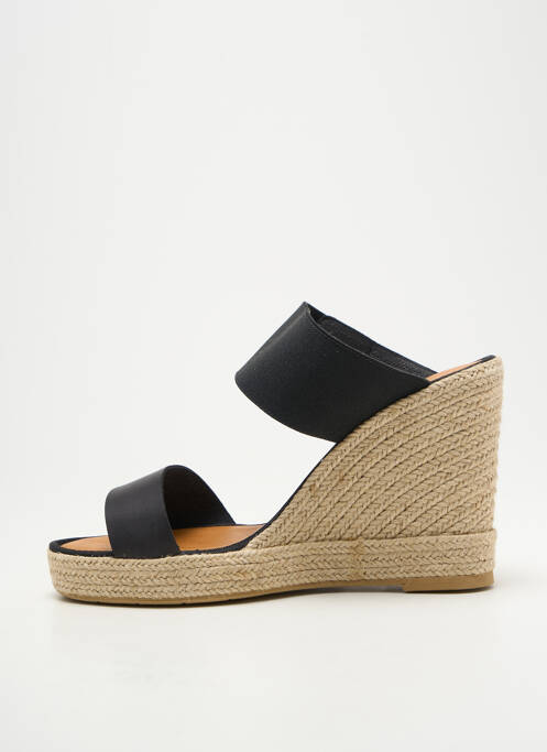 Mules/sabots talon compensé talon haut de 10cm et plus noir CASTELLER femme